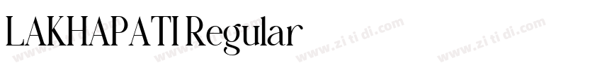 LAKHAPATI Regular字体转换